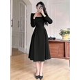 thumbnail image 1 of Robes de Soirée Élégantes pour Femmes 2023 Robe Longue Décontractée à Manches Bouffantes pour le Printemps et le Bal Mode Coréenne Robe de Soirée pour Femmes, 1 of 5