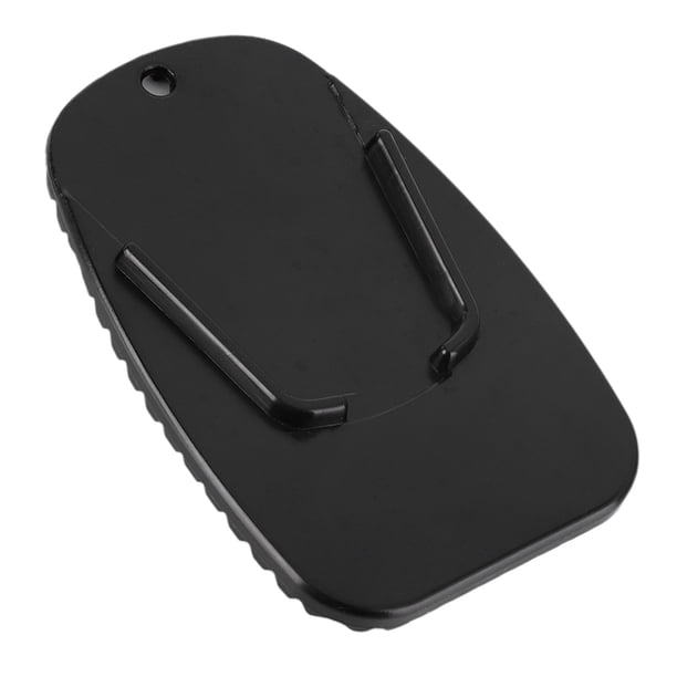 Placa de Soporte Lateral de Motocicleta de PlásStico ABS, Almohadilla de Soporte Negra Con Patrón Trasero, Universal para Estacionamiento en Suelo Blando