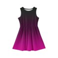 thumbnail image 5 of LTTVQM Girls Dresses Size 3-4 Casual Gradient Sundresses Loose Fit Sleeveless Midi Dresses Holiday Crewneck Spring Dress Light Purple 3-4 Years, 5 of 5