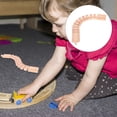 thumbnail image 1 of FENGGUIQU Replacement Train Tracks Wooden Khaki 1Pack for Classic Train Accessories, 1 of 8