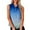 Sky Blue, variant on Women's Sleeveless Button Down Shirts Blouses Solid Casual Loose V Neck Tank Tops For Work
