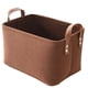 thumbnail image 1 of Matsuzay Bolsa organizadora, cesta portátil de fieltro, bolsa de almacenamiento de tela, organizador de dormitorio, papelera para coche Almacenamiento y organización del hogar Café Matsuzay HA001884-03, 1 of 6
