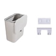 thumbnail image 3 of Kitchen Trash Can, Step-On Garbage Can with Lid, Tall Kitchen & Bathroom Trash Can, Small Office Waste Bin, White - Xuniizn, 3 of 7