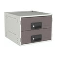 thumbnail image 1 of Rolacase Van Storage System Cabinet RCKIT40/4 Series 4; Series 4 Van Storage System Shelf Mount; With 2 RC403 Lockable Metal Drawer; Galvanized Steel; Powder Coated, 1 of 1