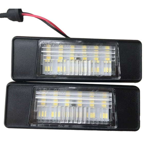 Huhudde 2Pcs Easy Installation Car Number Plate Light LED Lamp Fit for X-Trail JUKE
