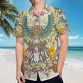 thumbnail image 5 of High Quality Hawaiian Shirts for Men Short Sleeve Aloha Beach Shirt Floral Summer Casual Button Down Shirts Blouses KDSFCW, 5 of 7