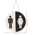 thumbnail image 2 of Bathroom Sign Wall Art Hanging Decoration Plaque For Bathroom Wall Art Toilet Shelf, 2 of 9