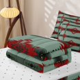 thumbnail image 5 of jejeloiu Earthy Tribal Zipper Full Size Comforter Sets with Fitted Sheet and 2 Pillowcases,Native Print Zipper Bedding Set For Boys,Green Red,Reversible,4 Pieces, 5 of 7