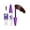 Brown, variant on Kokovifyves 4D Waterproof Fiber Colored Mascara for Women, Non-Clumping Longwear, Volumizing Curling & Defining Eyelash Makeup，10g