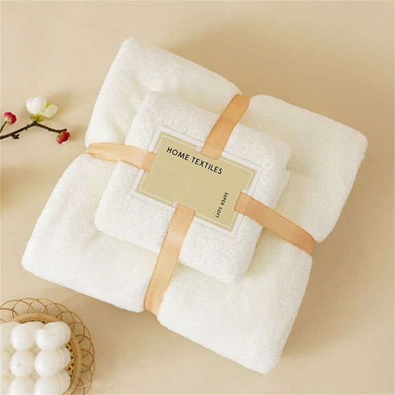 Mlkoz Towels for Bathroom Clearance, Cotton 2 In 1 Bath Towel And Face Towel Soft-Bath Towels Set OF, Women Gifts