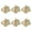 B, variant on CSChome Easter Napkin Rings Easter Napkin Rings Bunny Shape Matte Golden Napkin Holder Dinning Table Decorations