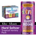 thumbnail image 3 of Funky Buddha Premium Hard Seltzer Tropical Variety Pack, 12 Pack Beer, 12 fl oz Cans, 4.5% ABV, 3 of 9
