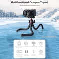 thumbnail image 6 of MT-33 Multifunctional Flexible  Octopus Tripod with Cold Shoe Mount  Rotatable Panoramic Ball Head Quick Release Plate Max. 2KG Load Bearing for Smartphone Camera Live Streami, 6 of 7