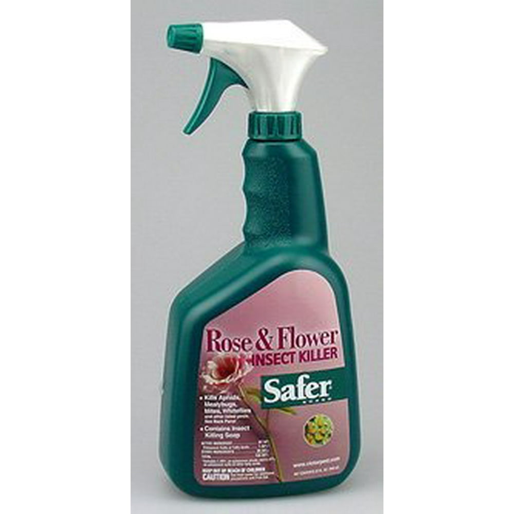 Safer Rose & Flower Insect Killer Multiple Insects Spray 32 Oz