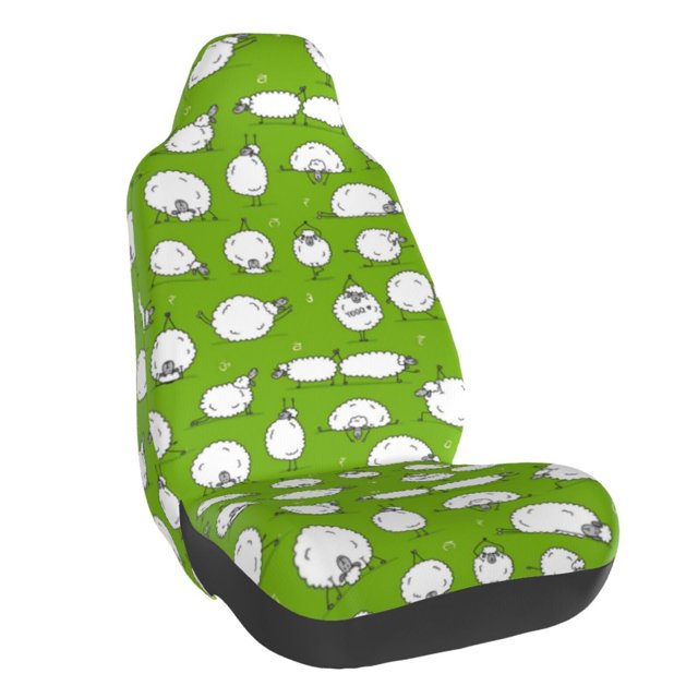Fotbe Funny Sheep Doing Yoga Funda para Asiento de Auto con Estampado – Impermeable y Antisudor – Ajuste Universal, Lavable a Máquina, Antideslizante (1 Pieza)