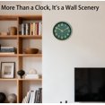 thumbnail image 2 of Reloj de Pared Moderno Mabpedo Digital 25 cm Batería Oro Verde, 2 of 9
