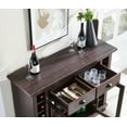 thumbnail image 7 of Gramercy Way Jill Zarin Mahogany Bar Cabinet Server Sideboard, 7 of 7