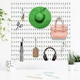 thumbnail image 4 of 4pcs Peg Board Plastic Pegboard Wall Organizer No Punch Pegboard Panel Multifunctional Pegboard Wall Display Rack Kit Reusable Garage Storage Pegboard for Bedroom Kitchen, 4 of 11