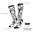 thumbnail image 6 of Fotbe Mandala Floral Line Art print Women's Men's Novelty Crew Socks Cotton Socks Knee High Socks for Walking,Running,Nurses,Pregnancy, 6 of 8