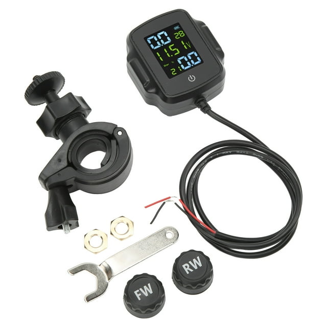 USB Charging Moto TPMS,Tire Pressure Monitoring System Motorcycle Tire Pressure Monitor Tire Pressure Monitoring Systemfor Motorcycle Sleek Aesthetic