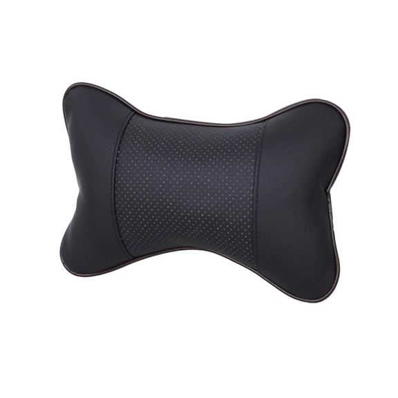 2-Pack Black Breathable Neck Pillows for Travel and Comfort 25x17x8.5 cm Soft Support Cushions