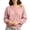 Pink, variant on RYRJJ Womens Fleece Lined Sweatshirts Oversized Off The Shoulder Pullover Tops Casual Long Sleeve Comfy Fall Winter Plain Sweatshirt