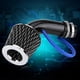 thumbnail image 2 of Universal 76mm 3 inch Aluminum Carbon Fiber Cold Air Intake Pipe Kit, 2 of 3