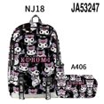 thumbnail image 1 of 2PC-SET Printed Kuromi School Bag Backpack Pencil Case Sports Backpack Lightening Zipper Shoulders Outdoor Bag, 1 of 7