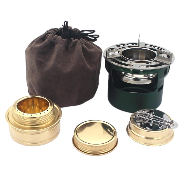 Estufa de Alcohol Perfecl horno de camping con bolsa de almacenamiento verde