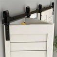 thumbnail image 3 of Folding Sliding Barn Door Hardware Track Kit For 4 Doors,Heavy Duty Sturdy Bifold Barn Door Hardware Kit,Easy To Assemb ,Easy Install, 3 of 6
