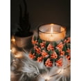 thumbnail image 2 of Artificial Flowers Garland Candle Ring Christmas Door Ornament Wall Decoration, 2 of 10