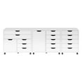 Winsome Wood Halifax 3-Pc Storage Cabinet Set, White Finish