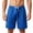 Blue, variant on WIZUTIZ Men's Casual Shorts Solid Color Mesh Elastic Waist Drawstring Pocket Sports Bottoms Polyester Breathable Relaxed Fit for Summer Outdoor Daily Leisure Mens Fashion
