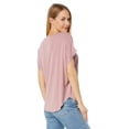 thumbnail image 2 of Camiseta Dolman Sandwash para Mujer Lucky Brand Nostalgia Rose, 2 of 3