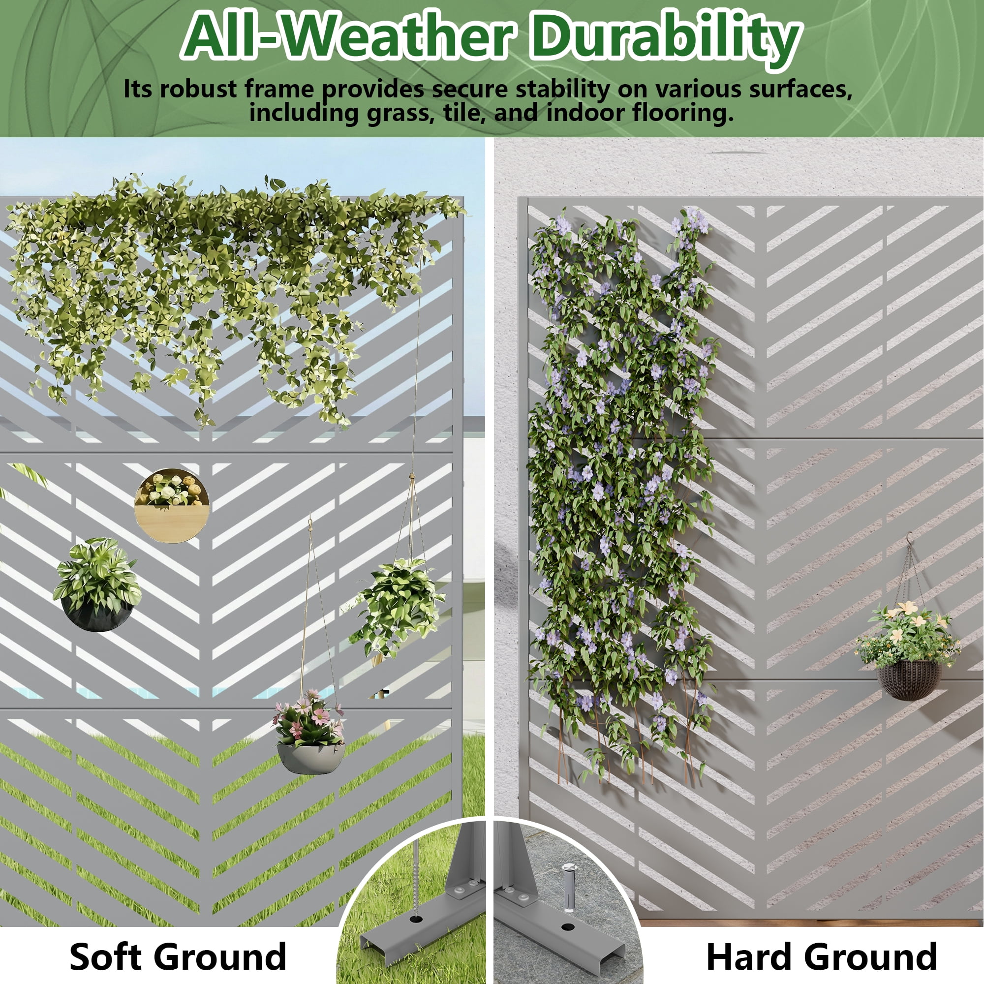 Privacy Metal Screen Fence Panel