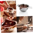 thumbnail image 3 of FONDOTIN 2 Pcs Flat Melting Pot Made Of Stainless Steel For Baking, 3 of 8