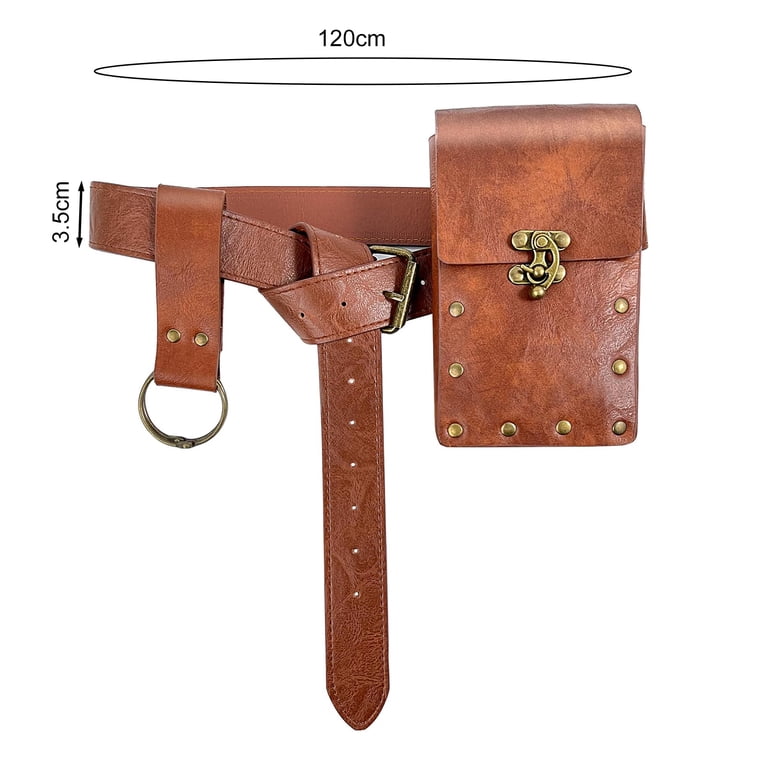 Unisex Retro Belt Bag Steampunk Renaissance Belt Pouch Coin  display picture 3