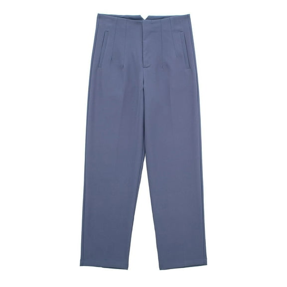 qolati Work Pants for Women Classic Fit High Waisted Business Harem Pant Dressy Casual Solid Color Lounge Trousers