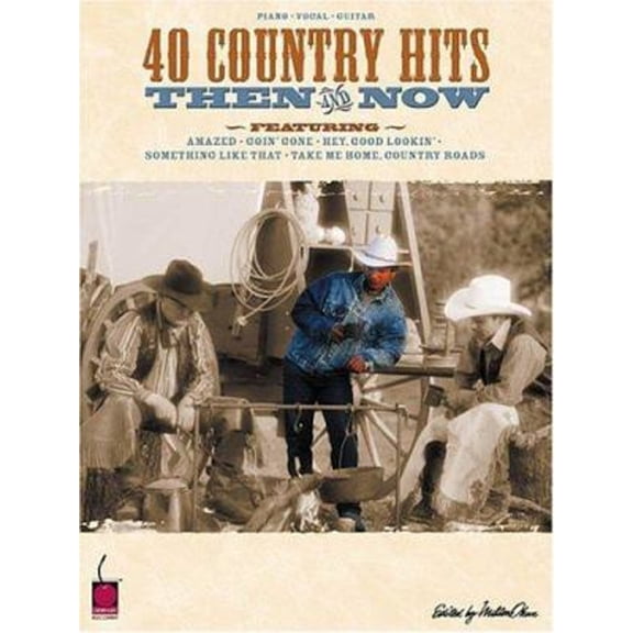 Pre-Owned Cherry Lane 40 Country Hits Then and Now Piano, Vocal, Guitar Songbook