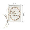 thumbnail image 3 of 2pcs Creative His And Her Vow Books Brown Kraft Paper Booklet For Wedding Journal Engagement Gift, 3 of 5
