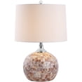 thumbnail image 5 of SAFAVIEH Nikki 22 in. Chrome Shell Table Lamp with White Polyester Shade, Set of 2, 5 of 7