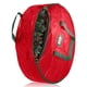 thumbnail image 1 of Moyic Bolsa de coronas de Navidad para vacaciones, guirnaldas artificiales dobles, contenedor de almacenamiento impermeable, asa, juguetes decorativos Almacenamiento y organización del hogar Rojo Moyic HA009390-01, 1 of 6