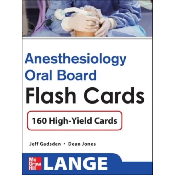 Anesthesiology Oral Board Flash Cards (Other)