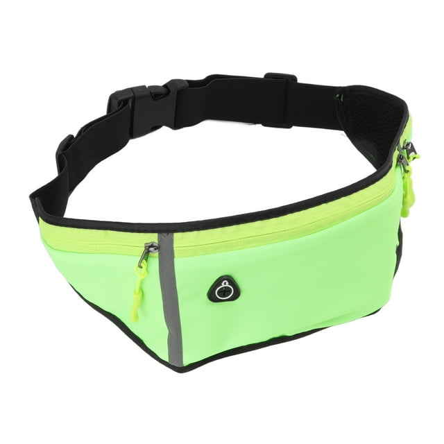 Sac de Taille Sport, Matériau Nylon Résistant à l'Usure Sac de Taille pour Casque Design Trou pour Cyclisme pour Randonnée pour Course Vert