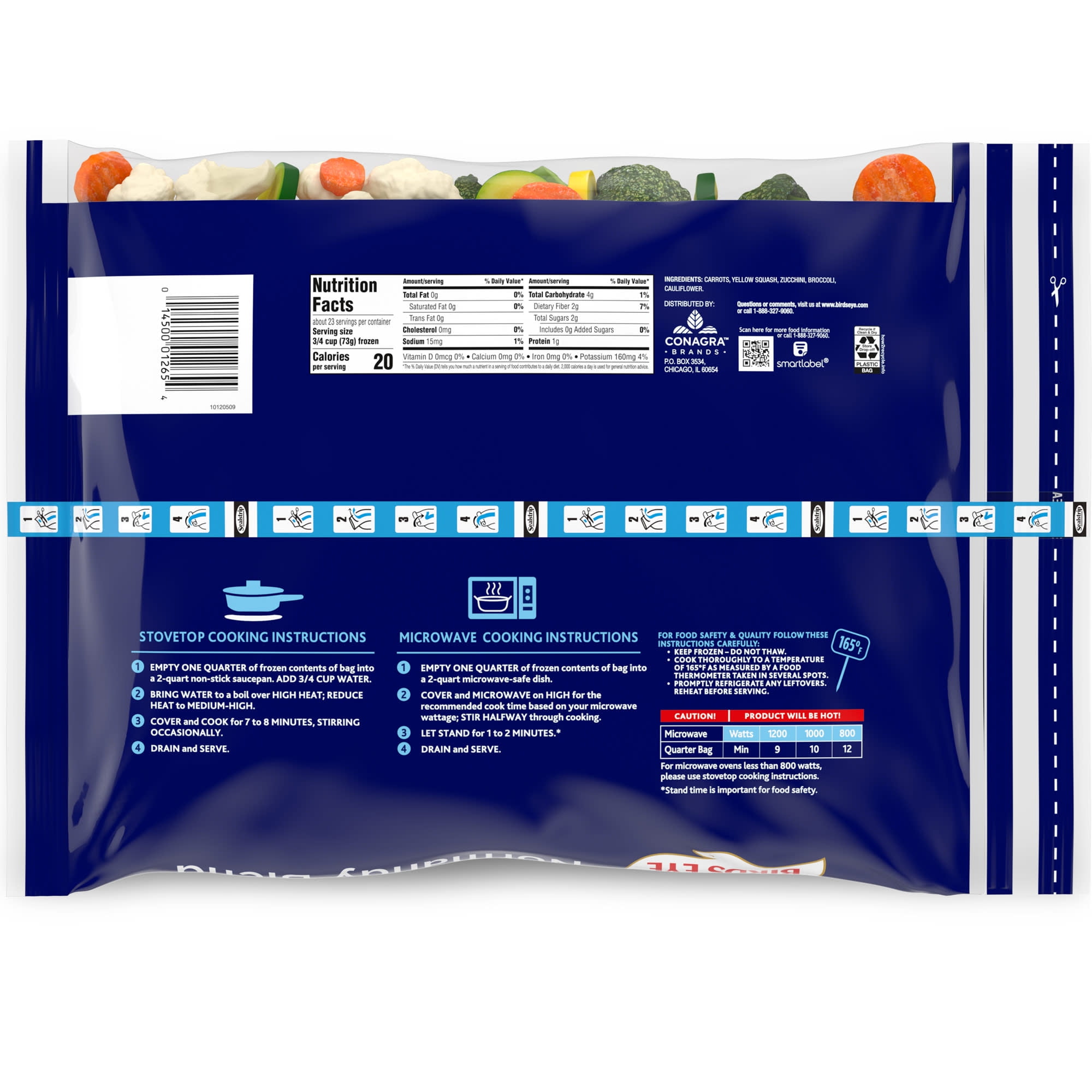 Birds Eye Normandy Blend, Frozen Vegetables Mix, 60 oz. Bag