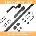 thumbnail image 3 of Bronco Hardware Heavy Duty Single Track Bypass Barn Door Hardware Kit 14FT, Perfect for Closet, Easy Installation, Slide Smoothly & Quietly (Hardware Kit Only), 3 of 6
