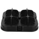 thumbnail image 4 of Molde de hielo de 4 rejillas, bandeja reutilizable con forma de diamante para hacer cubitos de hielo, suministros de cocina para el hogar (negro), 4 of 14