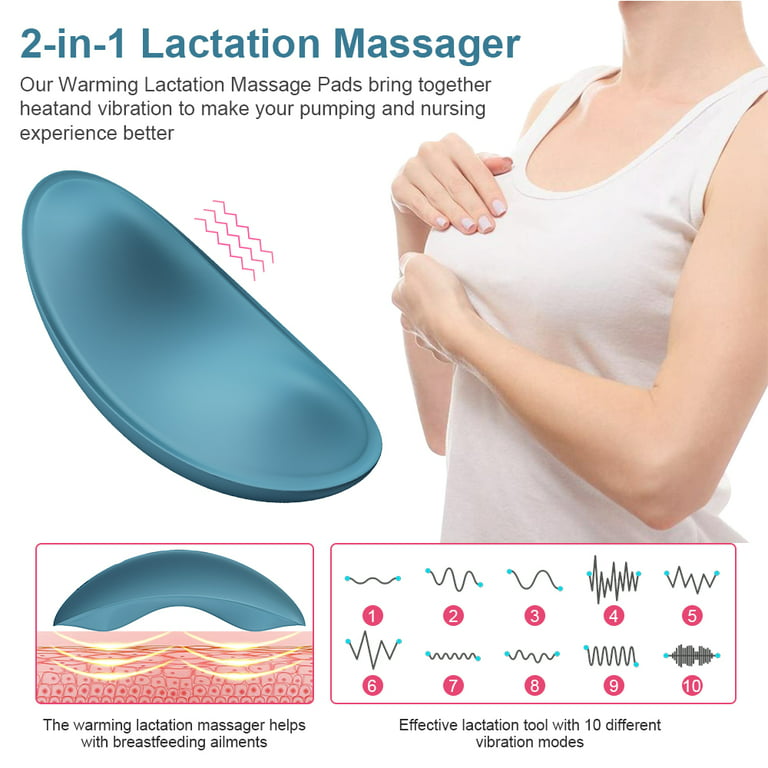 Munchkin Milkmakers Warm Touch Heat and Vibration Lactation Massager f