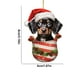 thumbnail image 3 of Fiudx Colgante Navideño de Perro, Acrílico, Diseño de Luces Multicolor, Juego de 2 Piezas, Decoración Versátil para Coche y Árbol, Regalo Festivo, Tamaño 8 X 5 Cm., 3 of 6
