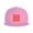 Pink, variant on Flat Bill Snapback Hats for Men Women Polka Dot Red Hip Hop Style Plain Baseball Cap Pink